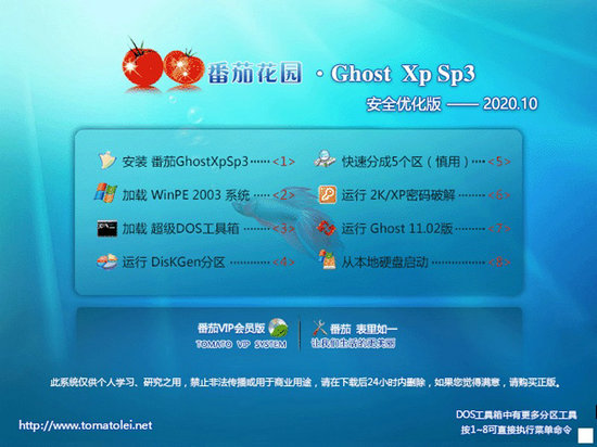 番茄花园windows xp pro sp3v1.21最终版下载 