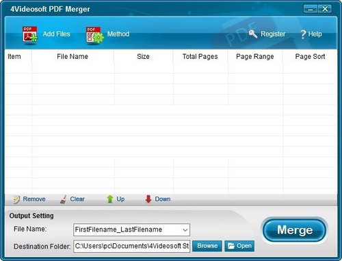 4Videosoft PDF Merger v3.0.1