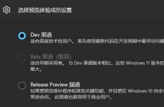 Win11怎么从Dev渠道换Beta渠道 Win11从Dev渠道换Beta渠道方法