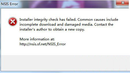 ghost win7安装软件出现nsis错误怎么办