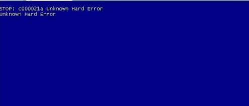 电脑出现c000021a unknown hard error错误怎么办